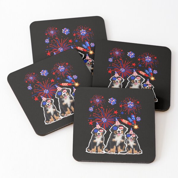 Item preview, Funny Bernese Mountain Dogs American Flag Lover 4th of July designed and sold by MuktiKannan.