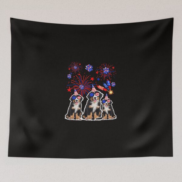 Item preview, Funny Bernese Mountain Dogs American Flag Lover 4th of July designed and sold by MuktiKannan.