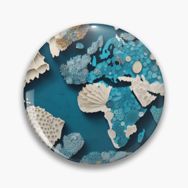 Item preview, World Map On the Ocean Floor designed and sold by Map4U.