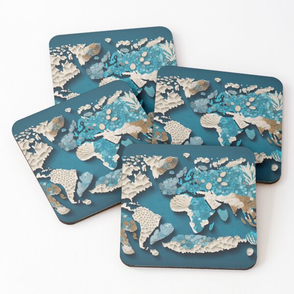 Item preview, World Map On the Ocean Floor designed and sold by Map4U.