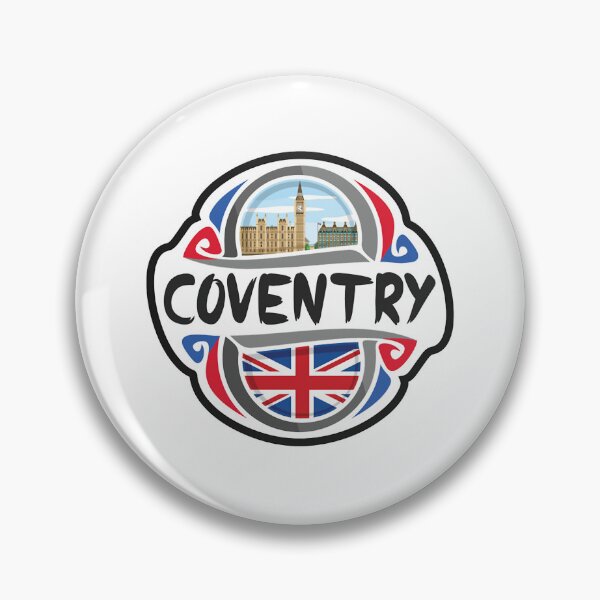 Item preview, Coventry UK United Kingdom flag badge travel souvenir stamp designed and sold by wardsusan33.