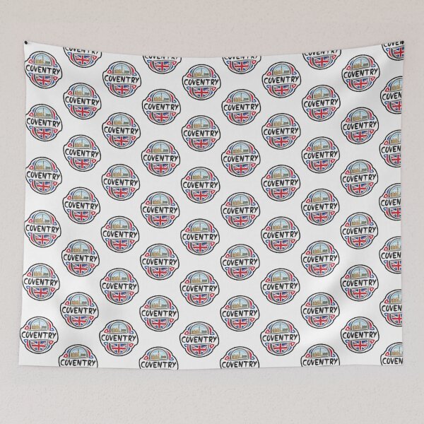 Item preview, Coventry UK United Kingdom flag badge travel souvenir stamp designed and sold by wardsusan33.