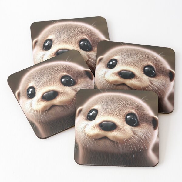 Item preview, Cute Baby Otter - Cute Baby Animals  designed and sold by baby-animal-art.