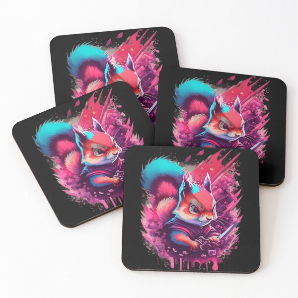 Item preview, Acrobatic Masters: Fascinating illustration of a ninja squirrel designed and sold by byaz3.