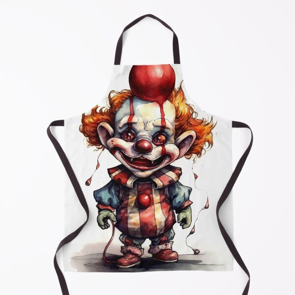 Item preview, Horror Clown Boy Clipart, Terrifying Jester Art, Spooky Performer Images, Scary Clown Series, Frightening Joker Card designed and sold by CoolorPainting.