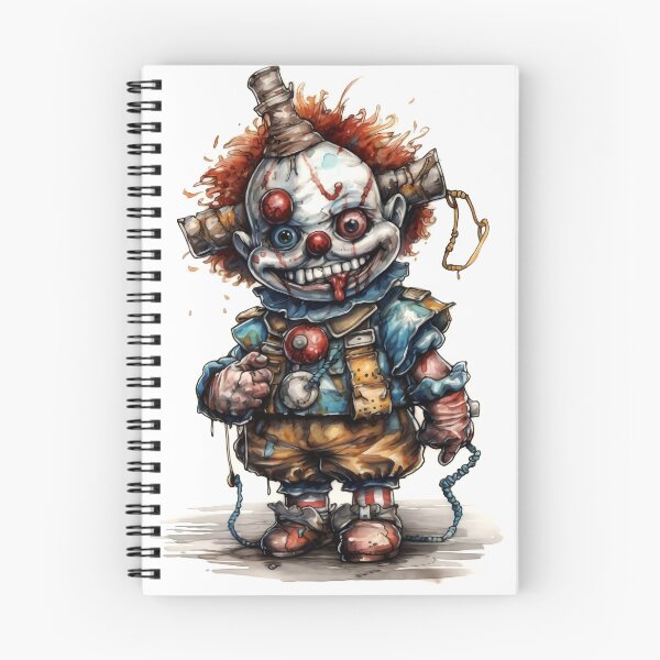 Item preview, Horror Clown Boy Clipart, Terrifying Jester Art, Spooky Performer Images, Scary Clown Series, Frightening Joker Card designed and sold by CoolorPainting.