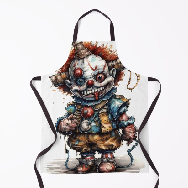 Item preview, Horror Clown Boy Clipart, Terrifying Jester Art, Spooky Performer Images, Scary Clown Series, Frightening Joker Card designed and sold by CoolorPainting.