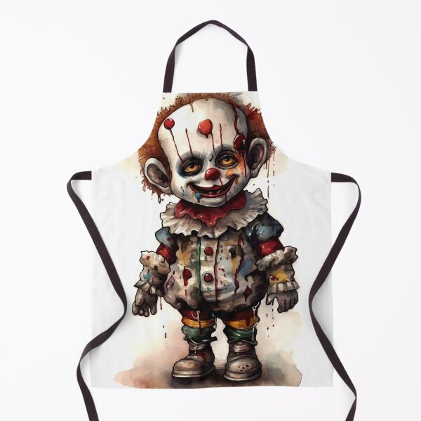 Item preview, Horror Clown Boy Clipart, Terrifying Jester Art, Spooky Performer Images, Scary Clown Series, Frightening Joker Card designed and sold by CoolorPainting.