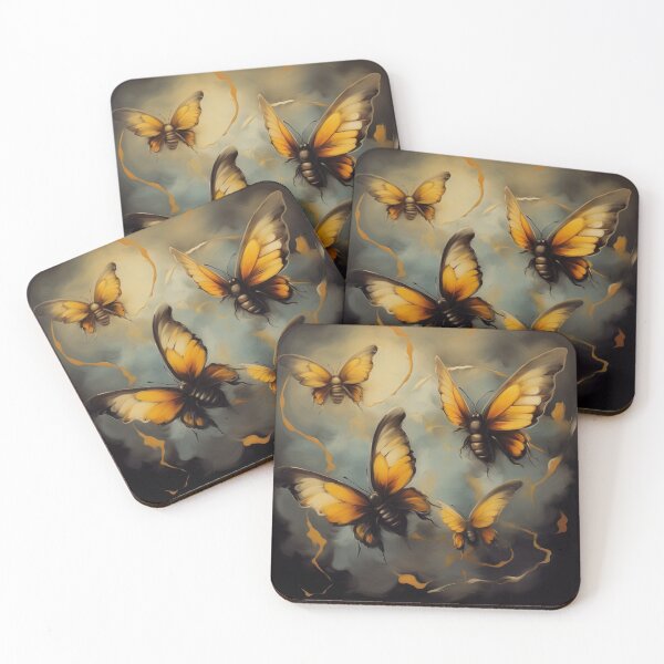 Item preview, Boho Butterfly and Bumble Bee Fusion | Abstract AI-Generated Art  designed and sold by Bohospiritart.