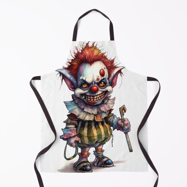 Item preview, Horror Clown Boy Clipart, Terrifying Jester Art, Spooky Performer Images, Scary Clown Series, Frightening Joker Card designed and sold by CoolorPainting.