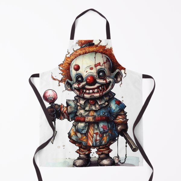 Item preview, Horror Clown Boy Clipart, Terrifying Jester Art, Spooky Performer Images, Scary Clown Series, Frightening Joker Card designed and sold by CoolorPainting.
