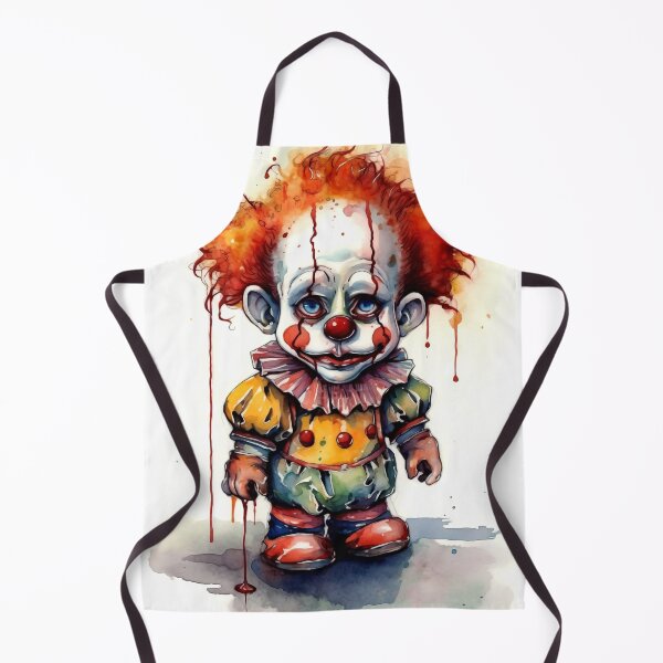 Item preview, Horror Clown Boy Clipart, Terrifying Jester Art, Spooky Performer Images, Scary Clown Series, Frightening Joker Card designed and sold by CoolorPainting.
