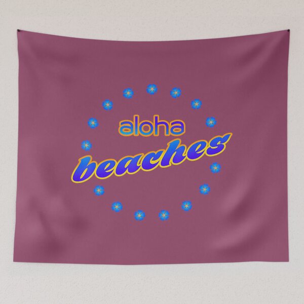 Item preview, Aloha Beaches Hawaiian Blue Flowers Necklace 		 designed and sold by ahsxotceva72.