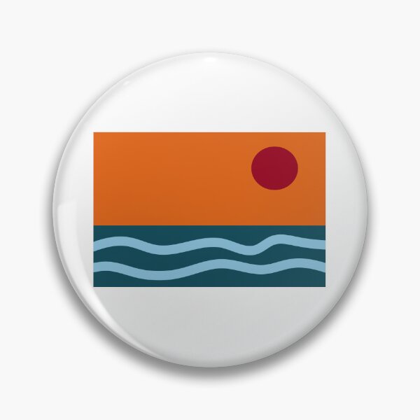 Item preview, Summertime. Hot sun, wavy sea. Digital art. Minimalism.  designed and sold by Creavision.