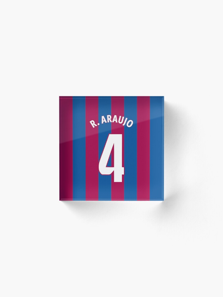 Ronald Araujo Barcelona football jersey number 4 Sticker for Sale by  Justtrendytees