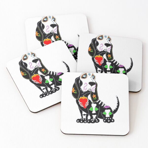 Item preview, Calavera de azúcar Basset Hound designed and sold by BarnesGoldStore.