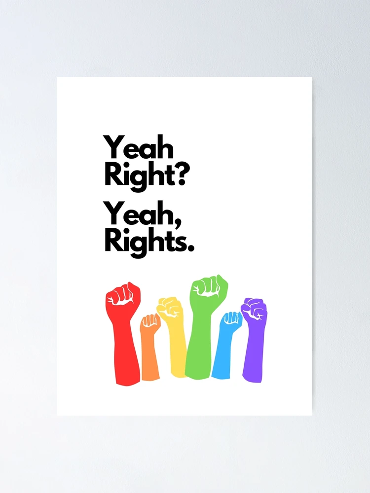 Thumbnail 1 of 3, Poster, Yeah, Rights designed and sold by WildeExchange.