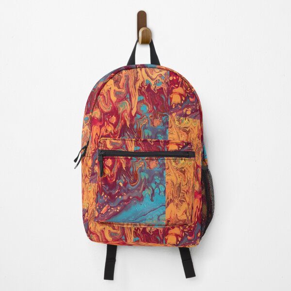 Item preview, colorful flames (dripping paint) - a vivid colored painting composition designed and sold by Suzanne-Mercy.