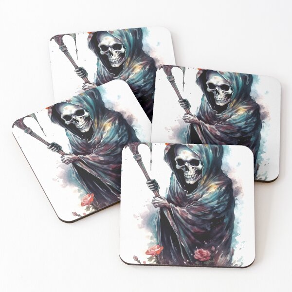 Item preview, Grim Reaper Clipart, Death Bringer Series, Soul Collector Art, Scary Skeleton Imagery, Terrifying Specter, Art Reaper designed and sold by CoolorPainting.