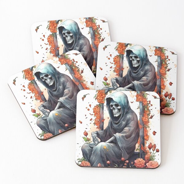 Item preview, Grim Reaper Clipart, Death Bringer Series, Soul Collector Art, Scary Skeleton Imagery, Terrifying Specter, Art Reaper designed and sold by CoolorPainting.