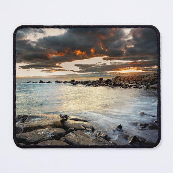 Item preview, Seascape at sunset over rocks at Calheta, Madeira designed and sold by Victoria Ashman.