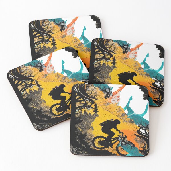Item preview, Abstract MTB biker designed and sold by JuicypeachXx.