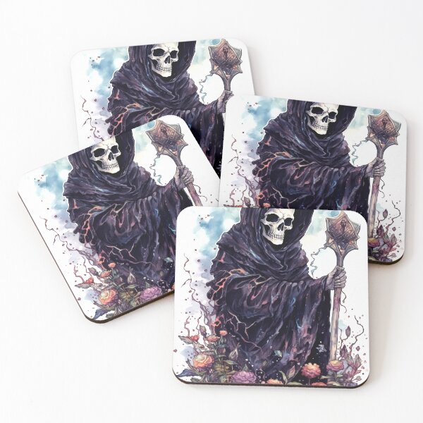 Item preview, Grim Reaper Clipart, Death Bringer Series, Soul Collector Art, Scary Skeleton Imagery, Terrifying Specter, Art Reaper designed and sold by CoolorPainting.