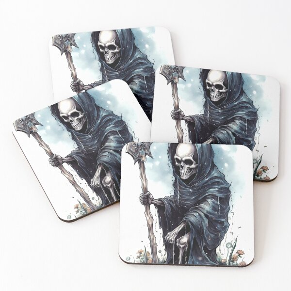 Item preview, Grim Reaper Clipart, Death Bringer Series, Soul Collector Art, Scary Skeleton Imagery, Terrifying Specter, Art Reaper designed and sold by CoolorPainting.