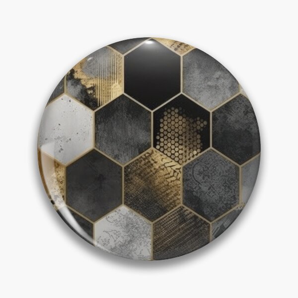 Artikelvorschau, Geometric Hexagonal Form Background in Gold Black White entworfen und verkauft von PhieoAlex.