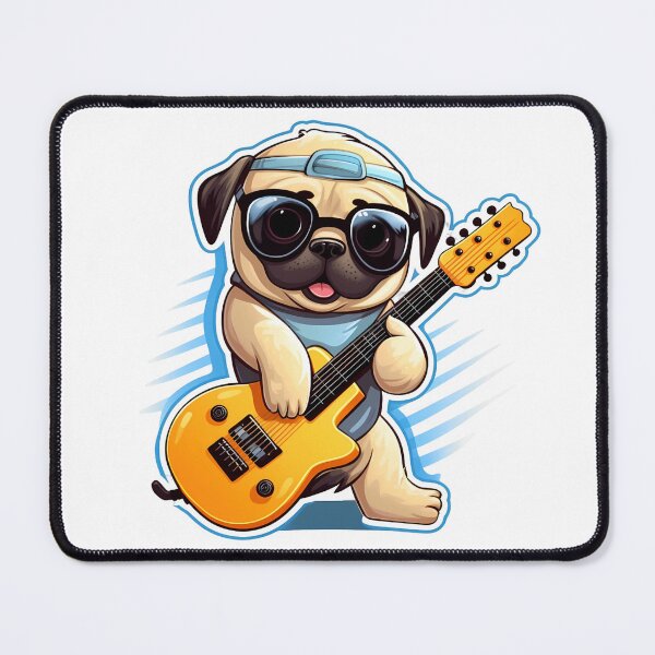 Item preview, Pug Playing Guitar designed and sold by Jdelgado813.
