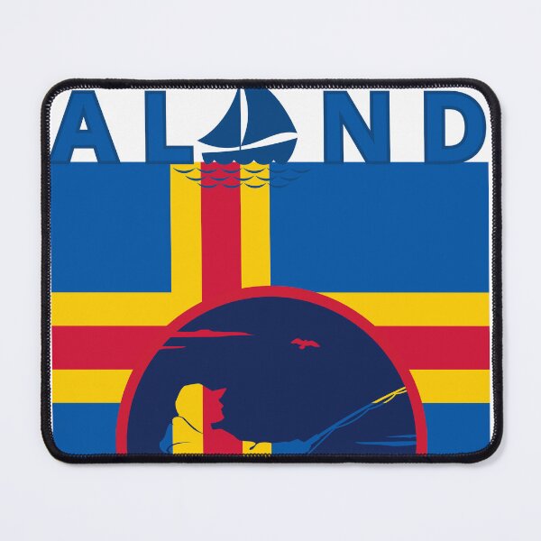 Item preview, ALAND Flag with Fisherman and Sailboa designed and sold by HappyHarmony40.