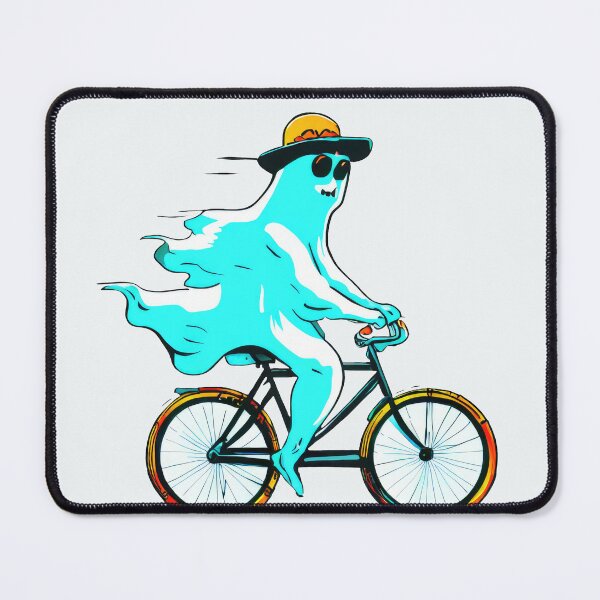 Item preview, Summerween - Leisurely Ghost Cyclist designed and sold by pocketart2023.