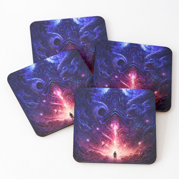 Item preview, Monster temple with a portal of cosmic horrors designed and sold by zar4fussion.