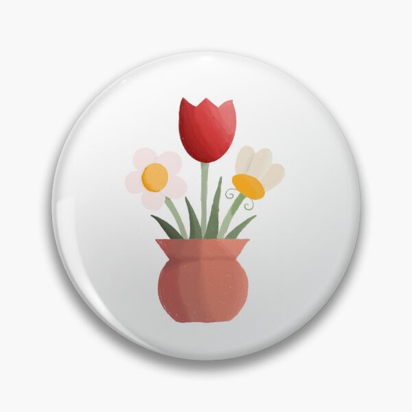 Item preview, Potted flowers  designed and sold by FunkyArtCo.