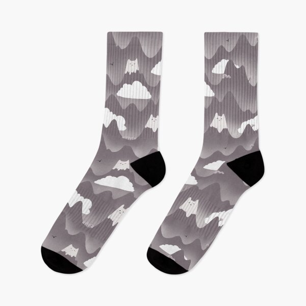 Item preview, Grey Red Cat Shaped Mountains designed and sold by Julia Sol.