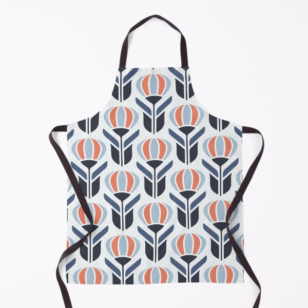 Item preview, KF 0027 F - Retro Vintage Flowers Minimalist 70s Modern Geometric Floral Pattern designed and sold by KhakiFinch.