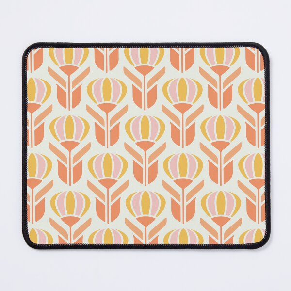 Item preview, KF 0027 H - Retro Vintage Flowers Minimalist 70s Modern Geometric Floral Pattern designed and sold by KhakiFinch.