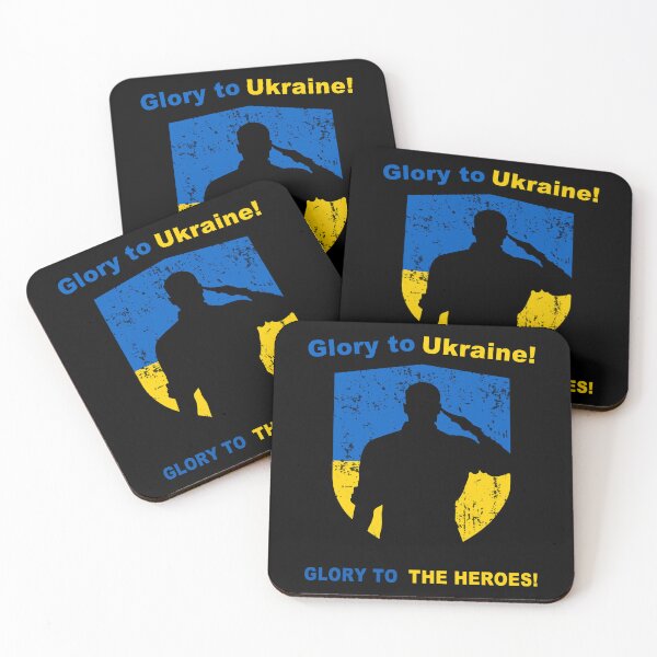 Item preview, Vintage Ukrainian Soldier Saluting Flag - Glory to Ukraine designed and sold by Aide.