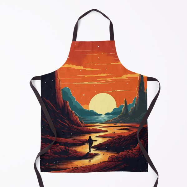 Item preview, Art: Man Is Walking Towards The Sunset In The Desert designed and sold by GiveMeMood.