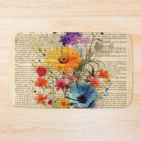 Item preview, Botanical print, on old book page - wildflowers designed and sold by Art by Lilia.