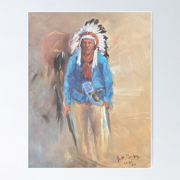 Item preview, Retrato de nativo americano designed and sold by GalleryDigitals.