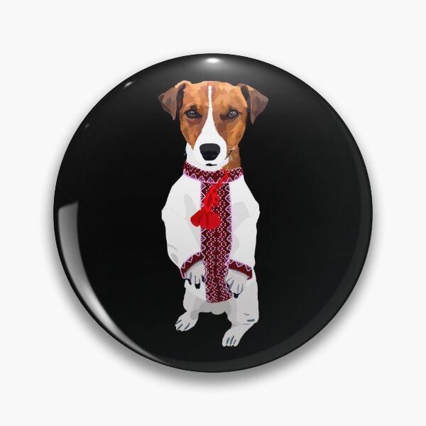 Item preview, Patron Dog In Ukrainian Embroidered Vyshyvanka For Celebrating Embroidery Day  designed and sold by Aide.