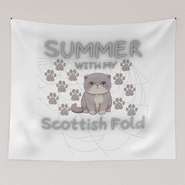 Item preview, Funny Scottish Fold, Funny cats, Sunny Summer, Summer with My Scottish Fold designed and sold by Alaminee.
