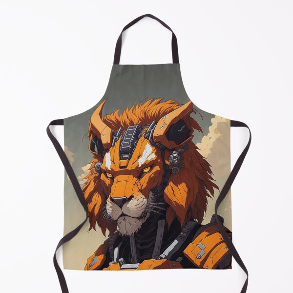 Item preview, Anime lion mech portrait designed and sold by twisted-dot.