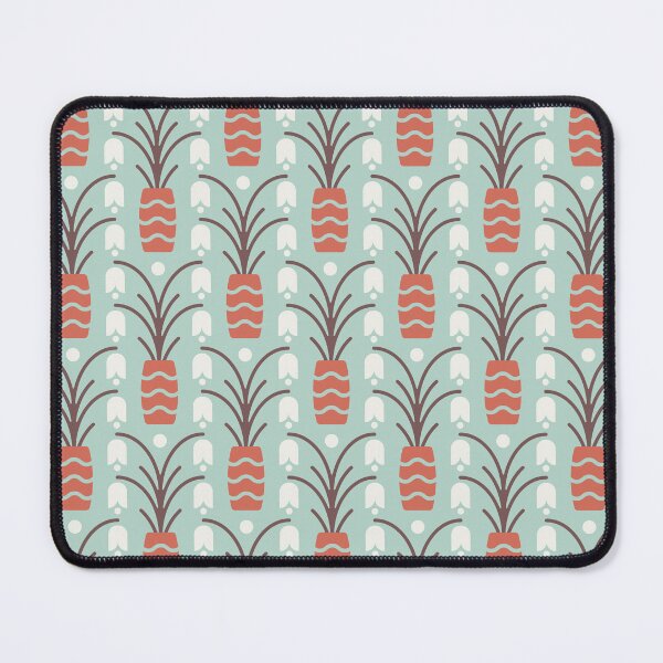 Item preview, KF 0029 C - Retro Vintage Flowers Minimalist 70s Modern Geometric Floral Pattern designed and sold by KhakiFinch.
