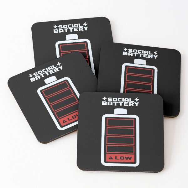 Item preview, Social Battery LOW by Tobe Fonseca designed and sold by Tobe Fonseca®.