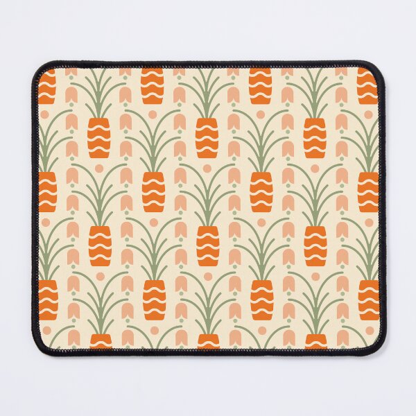 Item preview, KF 0029 H - Retro Vintage Flowers Minimalist 70s Modern Geometric Floral Pattern designed and sold by KhakiFinch.