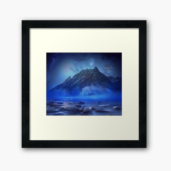 Blue Mist Rising Framed Art Print