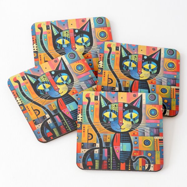 Item preview, Abstract Cat #1 designed and sold by DigiWorldAi.