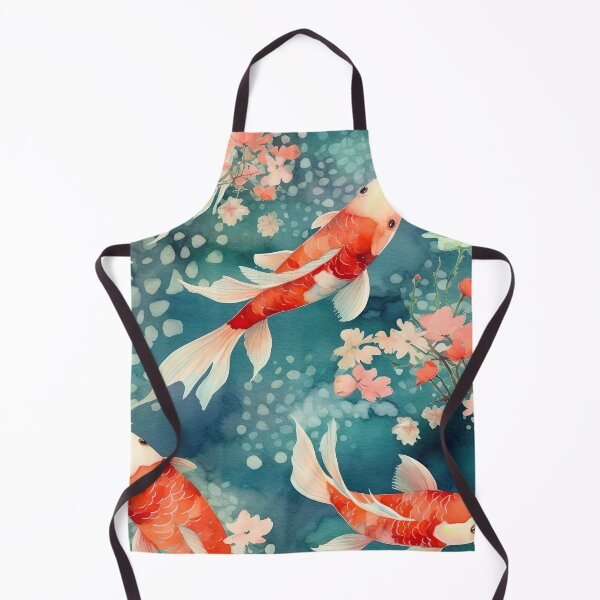 Item preview, Patrón de acuarela Koi designed and sold by Hibiskusmond.